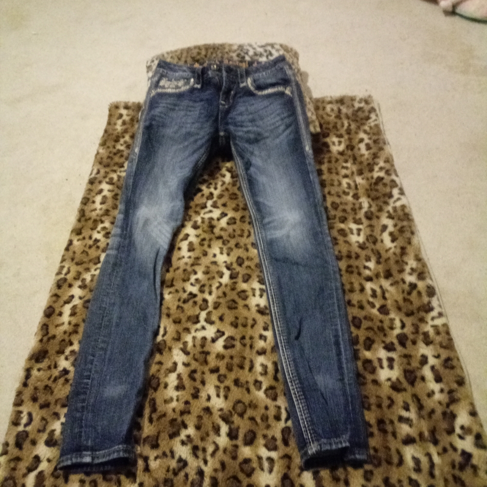 Rock Revival Blue Skinny Jeans for Women
